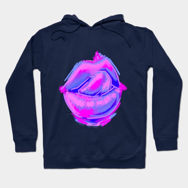 Neon Kiss Hoodie by SpectacledPeach